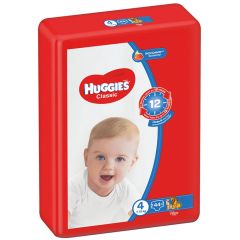 Autiņbiksītes Huggies Classic JP 4, 7-18kg 44gab.