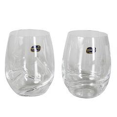 Glāzes viskija Turbulence 500ml 2gab.