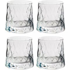 Glāzes viskija Pasabahce Leafy 300ml 4gab.