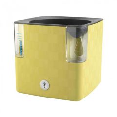 Puķu pods ar mitruma sistēmu 14x14x14cm antracīts