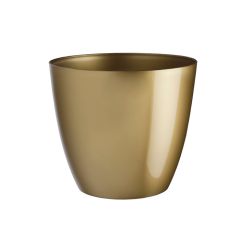 Puķu pods Ella plastmasas spīd. 15cm zelta