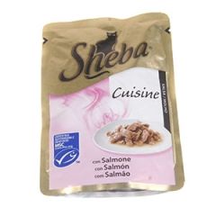 Barība kaķiem Sheba Cuisine ar lasi mērcē 85g