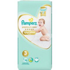 Autiņbiksītes Pampers Pants Premium Care S3 48gab.6-11kg