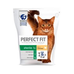Barība kaķiem Perfect Fit ar lielopa gaļu sterilizētiem 750g