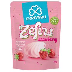Zefīrs Skrīveru ar zemeņu garšu 170g