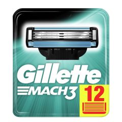 Skuvekļa rezerves Gillette Mach3 12gab.