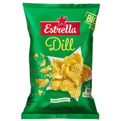 Čipsi Estrella ar aromātisku diļļu garšu 180g