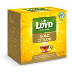Tēja melnā Loyd Pyramids Gold Ceylon, 20x2g
