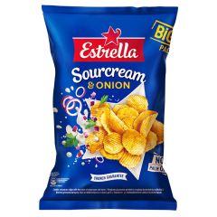 Čipsi Estrella Sourcream & Onion CR 180g