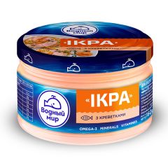Ikru pasta ar garnelēm IKRA Vodnij Svit, 160g