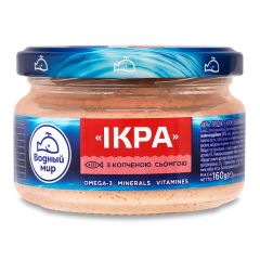 Ikru pasta ar kūpinātu lasi IKRA Vodnij Svit, 160g