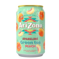 Dzēriens Arizona zaļās tējas medus persiku 0.33l ar depoz.