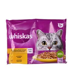 Konservi kaķiem Whiskas 1+ Mājputnu Izlase 4x85g