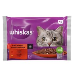 Konservi kaķiem Whiskas 1+ Meat Selection klasiskā Izlase 4x