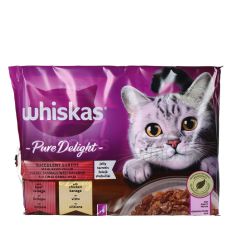 Konservi kaķiem Whiskas Pure delight Meat Selection klasiskā