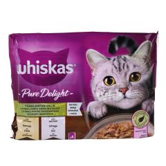 Konservi kaķiem Whiskas Pure delight Jauktā izlase 4x85g