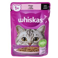 Konservi kaķiem Whiskas 1+ ar lasi 85g