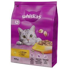 Barība kaķiem Whiskas ar vistas gaļu 800g
