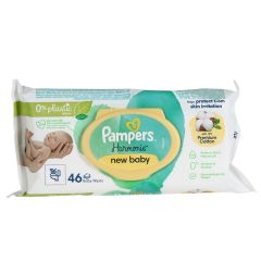 Mitrās salvetes Pampers Harmonie New Baby Plastic Free 46gab