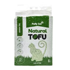Pakaiši kaķiem Tofu Puffy Tail Green Tea, 1.5mm gran., 2.4kg