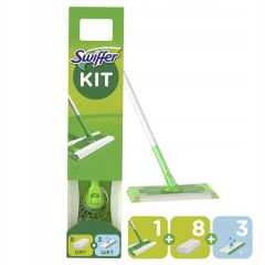 Grīdas birste Swiffer Starter + 8 sausās + 3 mitrās rezerves