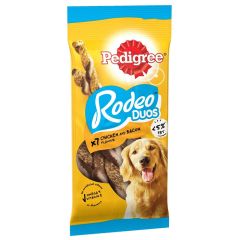 Gardums suņiem Pedigree C&T Rodeo Duos pīnītes vistas, bekon