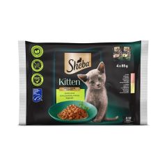 Konservi kaķēniem Sheba Kitten jauktā izlase 4-paka 4x85g
