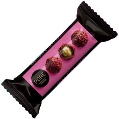 Piena šokolādes trifeles Pure siera kūkas un aveņu 32g