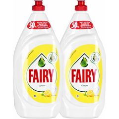 Trauku mazg.līdz. Fairy lemon 2x1350ml