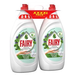 Trauku mazg.līdz. Fairy sensitive tea tree & mint 2x1350ml