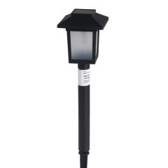 Solārlampa 8x8x37cm melna /12