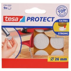 Filca aizsargpaliktņi, balti, 9 gab.