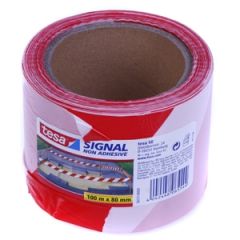 Lente norobežojošā sarkana/balta 100/80