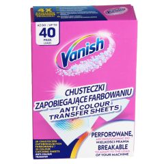 Salvetes krāsas saglabāšanai Vanish 40gab.