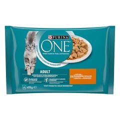 Konservi kaķiem Purina One vistas un pupiņu 4x85g