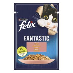 Konservi kaķiem Felix Fantastic lasis 85g