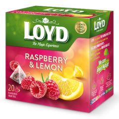 Tēja Loyd Pyramids aveņu, citronu 20x40g