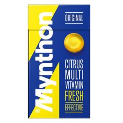 Konfektes Pastilas Mynthon citrus, multivitaminu 34g