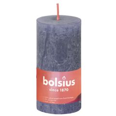 Svece stabs Rustic Shine 100/50mm 30h Twilight blue