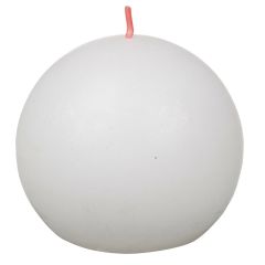 Svece bumba Rustic Shine 76mm 25h Cloudy balta