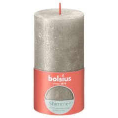Svece stabs Rustic Shimmer 130/68mm 60h Champagne
