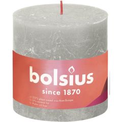 Svece Rustic Shine 100/100mm 62h pelēka