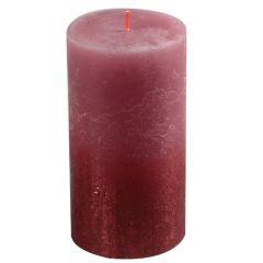 Svece Rustic Sunset 130/68mm 60h sarkana