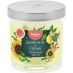 Svece arom. Bolsius Sunflower & Citrus