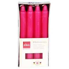 Galda sveces h18x2.1cm 8gab.fuksijas kr.