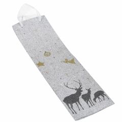 Dāvanu maisiņš Ziemassvētku brieži 35x10x10cm