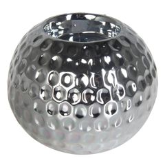 Svečturis tējassvecei apaļš spīdīgs 10x8cm