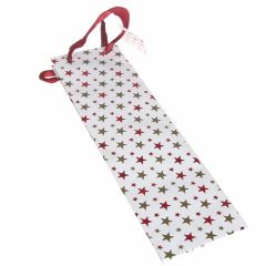 Dāvanu maisiņš Ziemassvētku zvaigznes 35x10cm