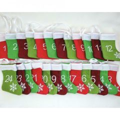 Dāvanu maisiņš Zeķe Ziemassvētku 300x14x11cm filca