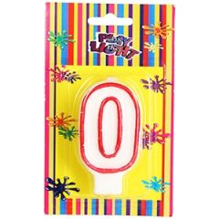 Tortes svecīte 7cm Cipars 0